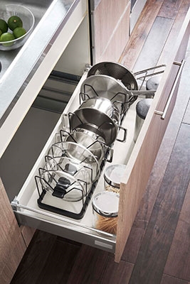 tower シンク下 伸縮鍋蓋&フライパンスタンド