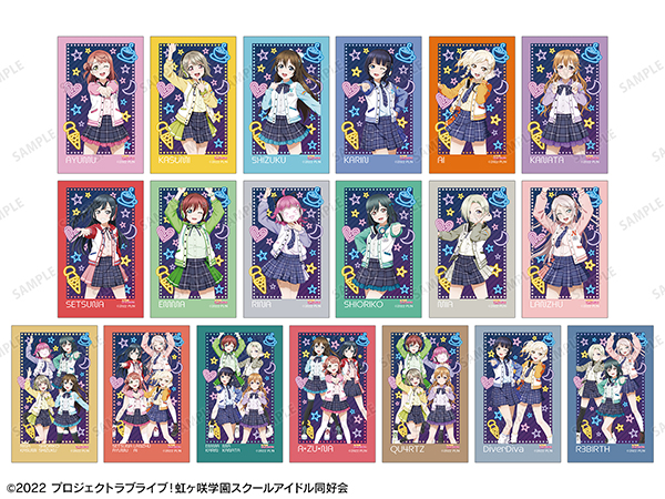 トレーディングインスタントカメラ風イラストカード