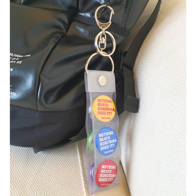 缶バッヂキーホルダー